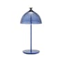 Pumo LED Table lamp plastic material blue / Recycled - Kartell