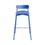 Tabouret haut empilable Fromme métal bleu / H 75 cm - Aluminium - Petite Friture