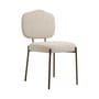 Gepolsterter Stuhl Mogan textil beige - NV GALLERY