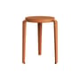 Stappelbarer Hocker Lou Chroma holz rot / Ökozertifiziertes Holz - TIPTOE