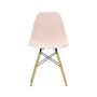 Stuhl RE DSW - Eames Plastic Side Chair plastikmaterial rosa / (1950) - Beine aus hellem Holz / recycelt - Vitra