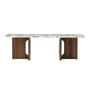 Table basse Androgyne Lounge Wood   / 120 x 45 x H 37,8 cm - Base bois - Menu