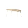 Table rectangulaire 55 chêne / 140 x 80 cm - Réédition 1955 / 6 personnes - Tolix