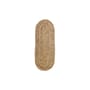 Tappeto Soleil fibre beige / 60 x 165 cm - Iuta - HK LIVING