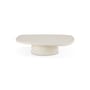 Tavolino Elements corian bianco / 134 x 96 x H 30 cm - Microcemento - Ethnicraft