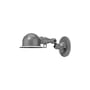 Applique Signal SI300 métal argent / Design 1950 - Orientable + interrupteur intégré - Jieldé