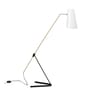 Lampadaire G21 blanc or métal / Orientable - Réédition 1951, Pierre Guariche - SAMMODE STUDIO