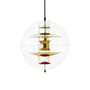 VP Globe Pendant plastic material gold transparent Ø 40 cm - Panton 1969 - Verpan