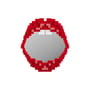 Specchio murale Pixel - Mouth legno rosso / 45,6 x 50,5 cm - Seletti