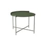 Table basse Edge métal vert / Poignée rabattable -Ø 62 x H 46 cm - Houe