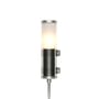 Outdoor-Wandleuchte Bendz Satine silber metall / H 30 cm - Seidenmatt - SAMMODE STUDIO