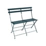 Banquette extérieure Bistro metall blau / Klappbar - 2-Sitzer / L 88 cm - Fermob