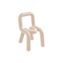 Chaise enfant Mini Bold tissu beige / Rembourrée - Moustache
