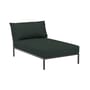 Dormeuse d'extérieur Level 2 tissu vert / Dossier extra moelleux - P 139 cm - Houe