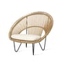Poltrona Roy Cocoon materiale plastico fibre marrone / Vimini Polietilene intrecciata manualmente - Vincent Sheppard
