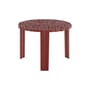Table basse T-Table Medio plastique rouge / Ø 50 x H 36 cm - Kartell