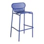 Tabouret de bar Week-End métal bleu / Aluminium - H 80 cm - Petite Friture