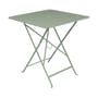 Klapptisch Bistro metall grün / 71 x 71 cm - mit Sonnenschirmloch - Fermob