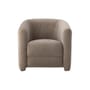 Fauteuil rembourré Joel gris / Velours - Bloomingville