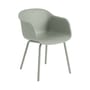 Poltrona Fiber OUTDOOR materiale plastico verde / Plastica riciclata - Muuto