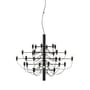 Pendelleuchte 2097 metall schwarz / INKLUSIVE 30 mattierte Leuchtmittel - Ø 88 cm - Flos
