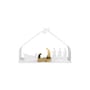 Capanna Bark Crib metallo bianco / H 10 cm - Alessi
