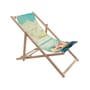 Chaise longue pliable inclinable Toiletpaper bois multicolore / Girl in the sea - Seletti
