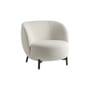 Fauteuil rembourré Lunam tissu blanc / Tissu bouclé - Kartell