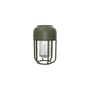 Light N°1 Outdoor solar lamp metal green / LED - Induction charger included - Houe