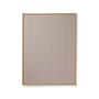 Memo board Scenery holz natur / L 75 x H 100 cm - Eiche & Kork mit Stoff bezogen - Ferm Living