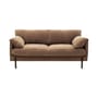 Sofa 2 Sitzer Camilla textil braun / L 167,5 cm - NV GALLERY