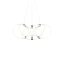 Pendelleuchte Munari 6 metall gold / LED - Ø 120 x H 45 cm / Vormontierte Version - DCW éditions