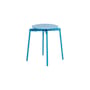 Tabouret empilable Fromme métal bleu / Aluminium - Petite Friture