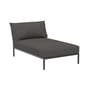 Dormeuse d'extérieur Level 2 tissu gris / Dossier extra moelleux - P 139 cm - Houe