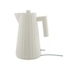 Plissé Electric kettle plastic material white / 1.7 L - UK version - Alessi