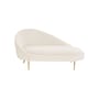 Méridienne Ether tissu blanc / Gauche - L 177.8 cm - Jonathan Adler
