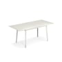 Plus4 Balcony Extending table metal white / L 120 + 52 cm - 4 to 6 people - Emu