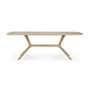 X Rectangular table natural wood / 224 x 100 cm - 8 people / Solid oak - Ethnicraft