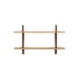 Rayonnage Mural Shelf metal wood red / Jean Prouvé, 1936 - L 118 x H 70 cm - Vitra