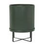 Vaso per fiori Bau Large metallo verde / Ø 28 cm - Metallo - Ferm Living