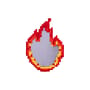 Miroir mural Pixel - Flame bois rouge / 49,5 x 70,5 cm - Seletti