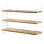 Scaffale String® Pocket legno naturale / Legno - L 60 x H 50 cm - String Furniture