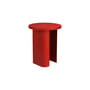 Table d'appoint Sato métal rouge / Ø 35 x H 42,5 cm - NOO.MA
