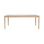 Table rectangulaire Bok bois naturel / 200 x 95 cm - 8 personnes - Ethnicraft