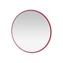 Colour Frame - Around Wall mirror wood red / Ø 69.6 cm - MONTANA