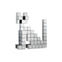 Decorazione Panton Cubes Cat materiale plastico argento / Kit chat - Verner Panton, 1974 - Vitra