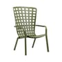 Folio Stackable armchair composite material green / Multiposition folder - NARDI