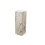 Table d'appoint Marble look Large matériau composite blanc / H 91 cm - Effet marbre - POLSPOTTEN