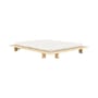 Doppelbett Japan holz natur / Für Matratze 160 x 200 cm - KARUP