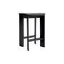 Sgabello alto Chisel 30 Low legno nero / H 65 cm - Hay